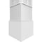 Ekena Millwork Craftsman Classic Square Non-Tapered Calico Fretwork Column w/ Standard Capital & Standard Base CC0809ENCLOCSCS - alternate 4